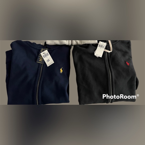 Lot of 2 Men's POLO Ralph Lauren Signature Fleece Hoodies